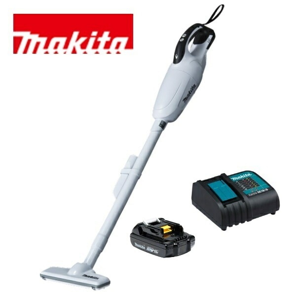 当店だけ！バッテリー充電器も1年保証! マキタ 18V コードレス 掃除機 カプセル式 CL181FDZW + 軽量バッテリー BL1815N + 静音充電器DC18WC 充電式 クリーナー リチウム