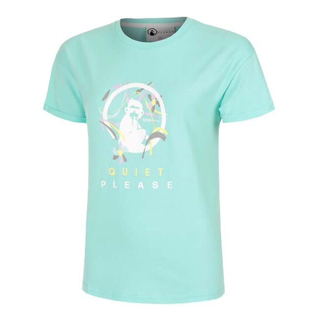 QUIET PLEASE(クワイエットプリーズ) 2025 FS レディース ワイルドスケッチー 半袖プリントTシャツ QP110198-711ウエーブ 【海外サイズ】
