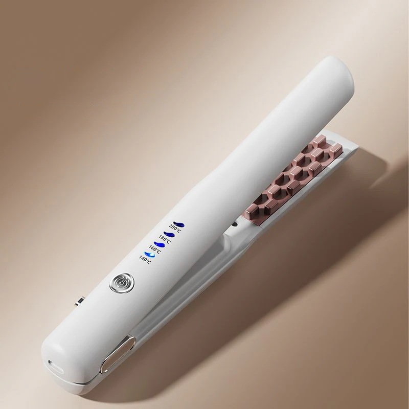 充電式ヘアーアイロン　ボリュームアイロン　コンパクト　持ち歩き　温度４段調節　マイナスイオン　USB充電　無線ヘアーアイロン　ミニボリュームヘアーアイロン1