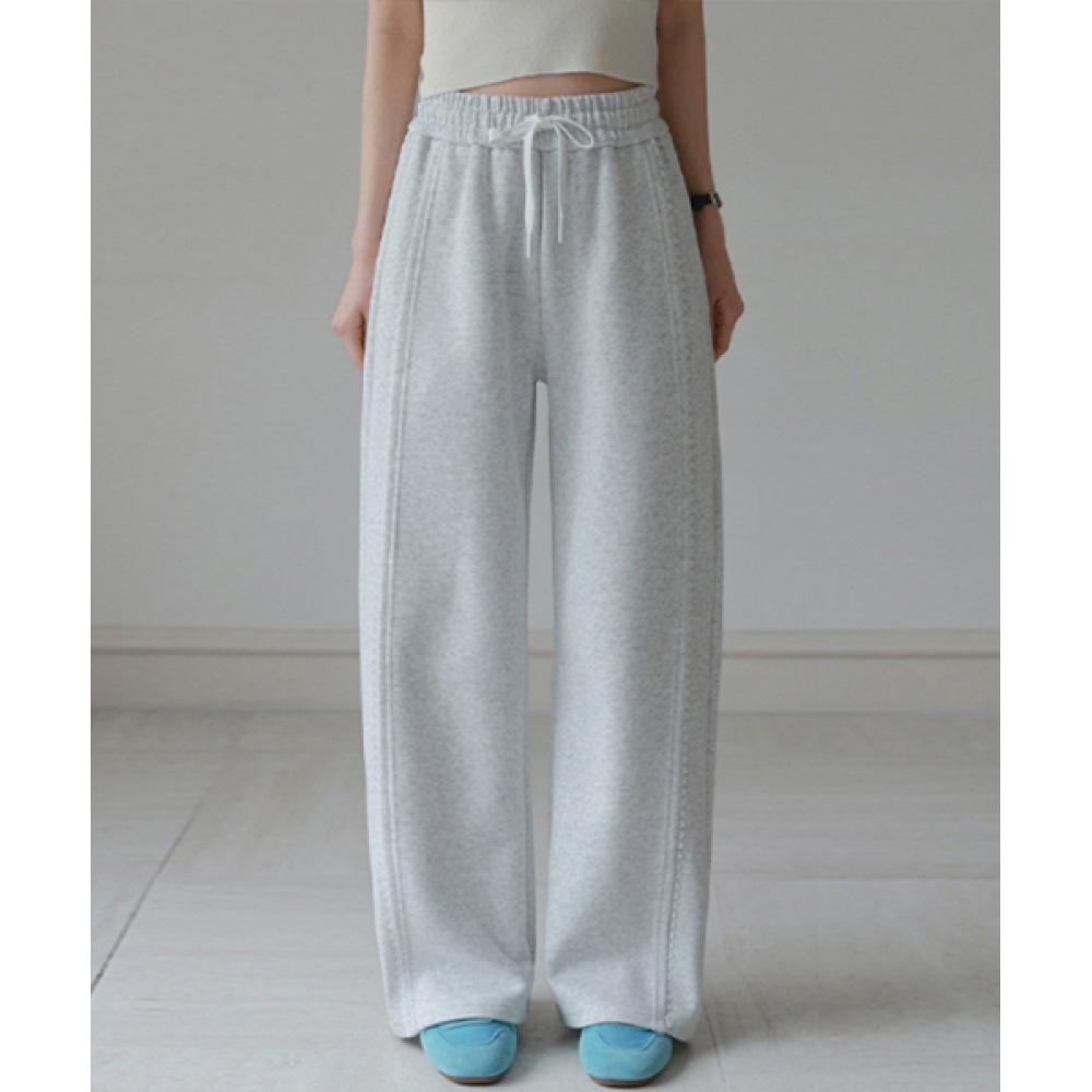 フレンチシックレース裏地カーブトレーニングパンツ