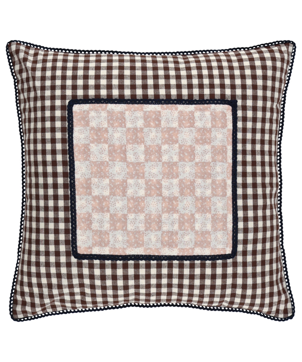 【COYSEIO】PATTERN LACE CUSHION : BROWN
