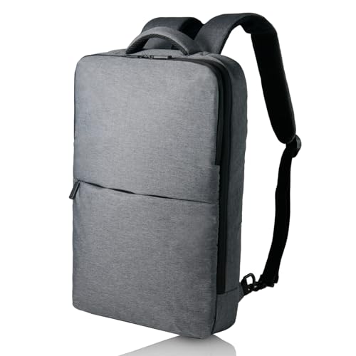 [グレヴィオ] ビジネスリュック メンズ 2way 3way 薄型 リュック バックパック 大容量 USB 拡張機能付き 父の日 (薄型, c.ライトグレー)