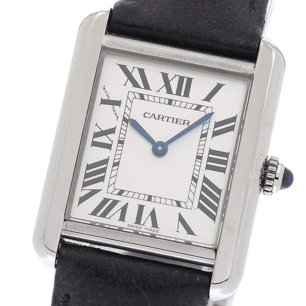 カルティエ CARTIER WSTA0030 タンクソロSM クォーツ レディース 保証書付き_960882【中古】