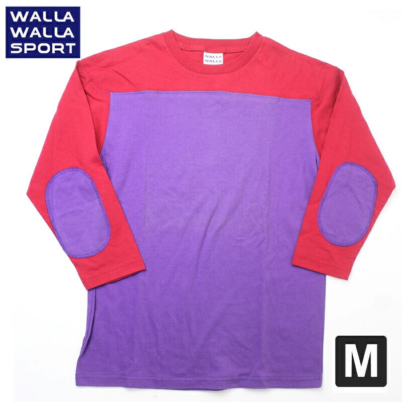 WALLA WALLA SPORT 3/4 フットボール TEE カットソー 七分袖 Mサイズ