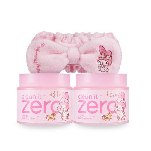 [公式GIFT] クリーンイットゼロ オリジナル クレンジング バーム セット 180mlX2+ マイメロディ 洗顔バンド/ 韓国人気 クレンジング/ 大容量 クレンジング/ サンリオ エディション