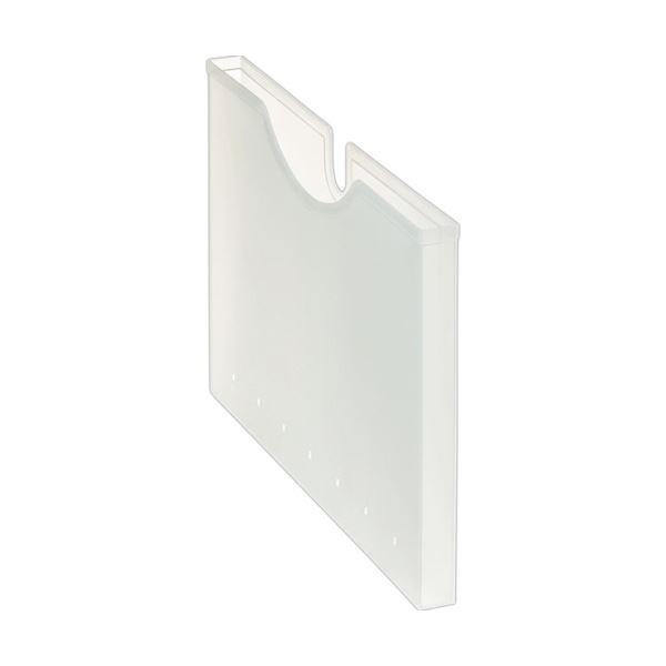(まとめ) ライオン事務器 ホルダーボックス PP製A4ヨコ 背幅24mm 透明 HB-12P 1個 (×30セット)
