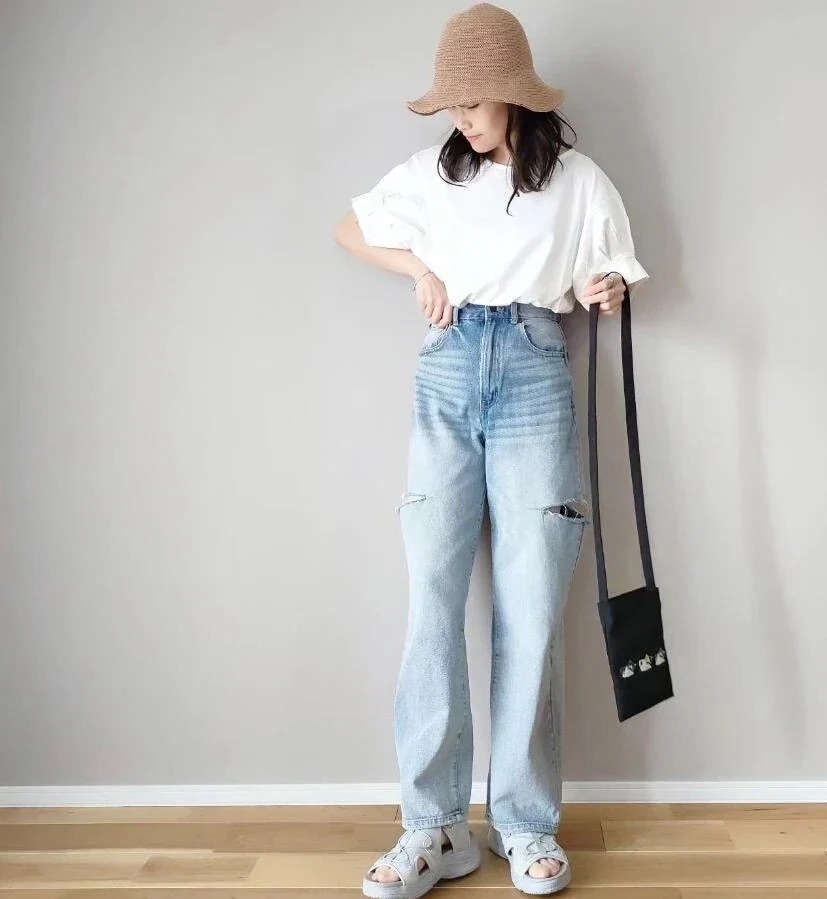 【急速出荷!】Tシャツ トップス 韓国ファッション ブラウス レディース 半袖 着痩せ おしゃれ シャツ