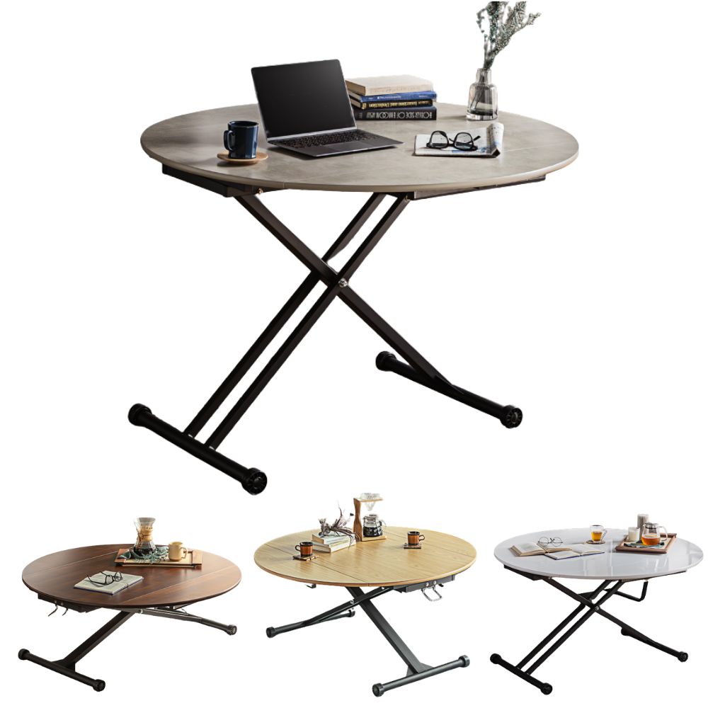 昇降式テーブル センターテーブル リフティングテーブル 円形 丸 アイルス アイル 伸長式