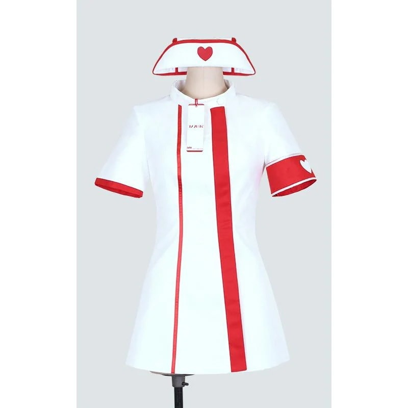 【大人気N0.1】コンパス 戦闘摂理解析システム メグメグ ナース服 白 靴下＆手袋付き コスプレ衣装 2746