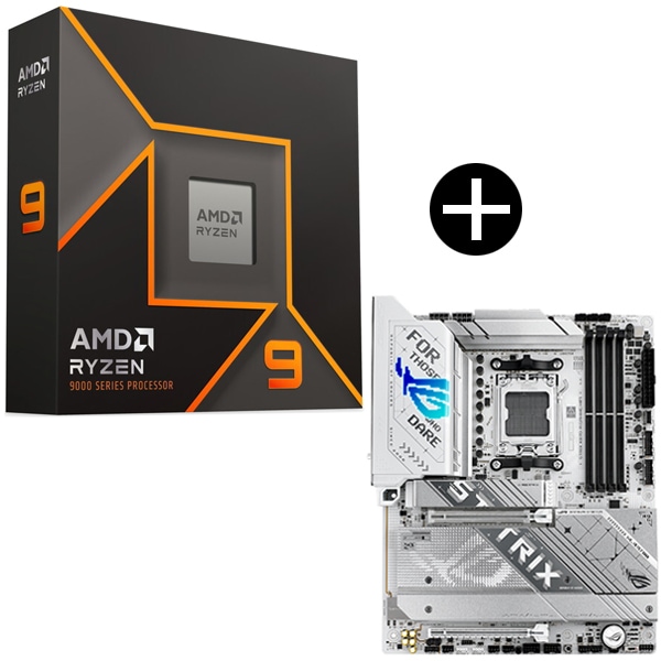 Ryzen 9 9950X W/O Cooler WOF (16C/32T4.3GHz170W) CPU + ASUS ROG-STRIX X870-A GAMING WIFI マザーボード