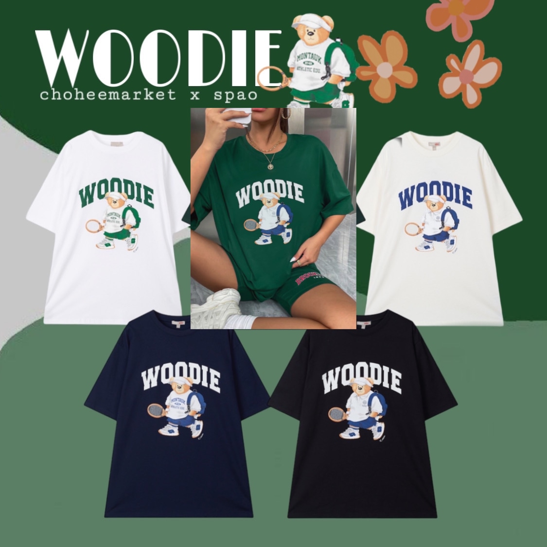 [WOODIE] spao(authentic) graphic short sleeve T-shirt, 5color