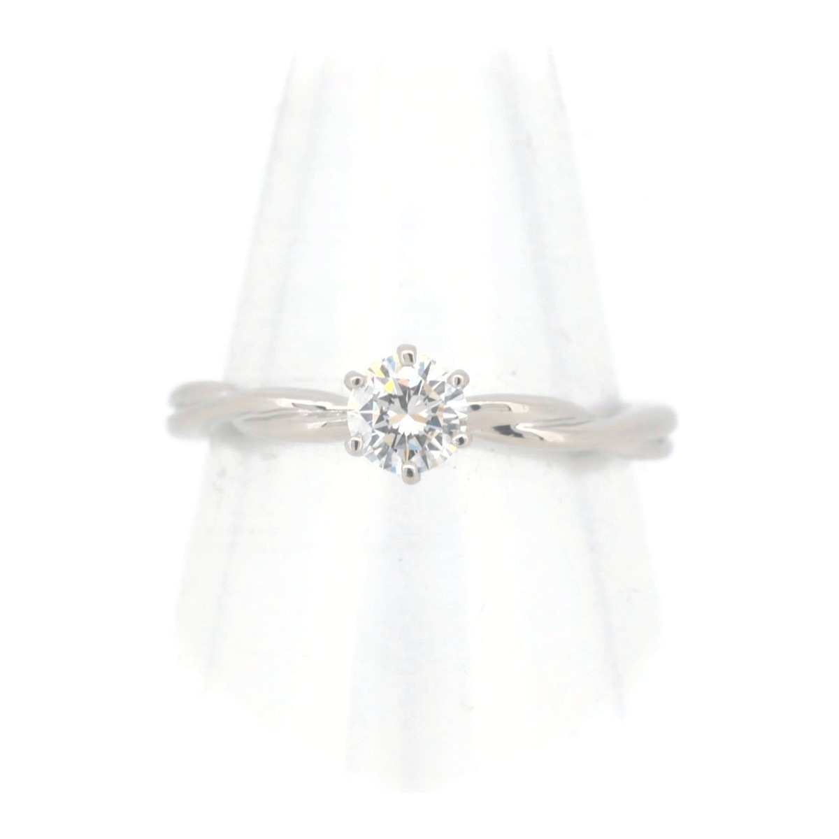 ロイヤルアッシャー ダイヤモンドリング 指輪 8号 0.28CT E VVS2 PT900(プラチナ) 質屋出品指輪