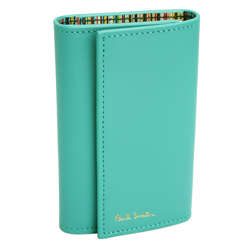 キーケース 6連 レザー ターコイズブルー 内側マルチカラー M1A 1981 BMULTI 42