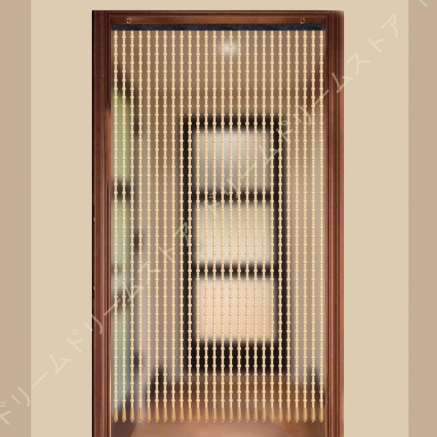 【値下げ】迅速な出荷のれん 木製ビードカーテン ロングサイズ 暖簾 開閉式 珠のれん 31本のストランド ビーズカーテン 木 タッセルドアカーテン 木製 ひも ペンダント