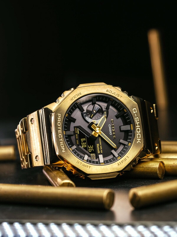 G-SHOCK Gショック 時計 腕時計 カシオ 防水 FULL METAL 2100 SERIES デジタル タフソーラー ソーラー充電システム CASIO GM-B2100GD-9AJF
