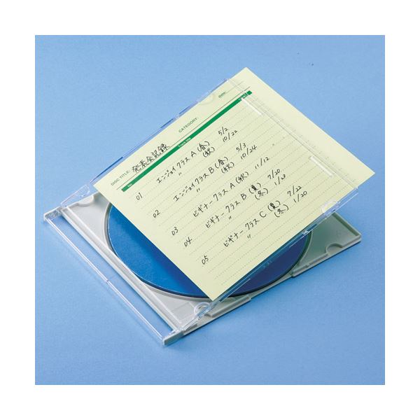(まとめ)サンワサプライ 手書き用インデックスカード(グリーン) JP-IND6G(×10セット)