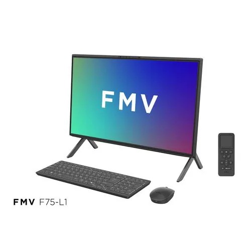 富士通 デスクトップPC FMV Desktop F FMVF75L1BA[23.8型 フルHD Ryzen 7 16GB 512GB Windows 11 Office OP付 ブラック]