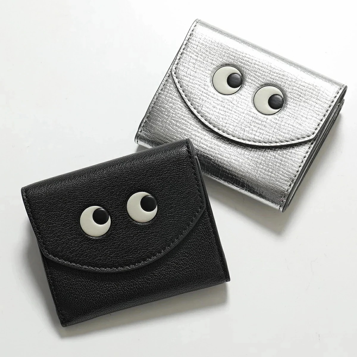 ANYA HINDMARCH アニヤハインドマーチ 三つ折り財布 Mini TriFold Eyes アイズ 195638 195645 レディース レザー ミ