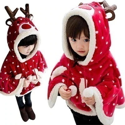 サンタ クリスマス衣装 サンタ服 鹿 トナカイ 【新シリーズ】【激安販売！】キッズ サンタクロース サンタコスチューム マント