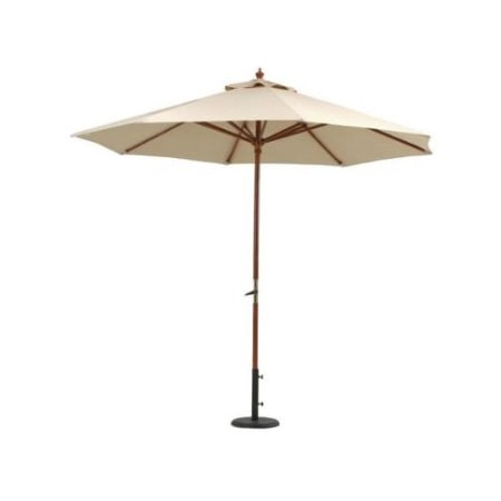 不二貿易 60154 木製パラソル 270cm アイボリー 270IV 【パラソル単体】 メーカー直送