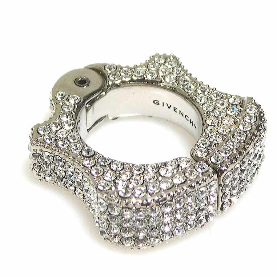 ジバンシィ GIVENCHY イヤリング シングルイヤリング イヤーカフ メタル/ラインストーン シルバー ユニセックス r10574a