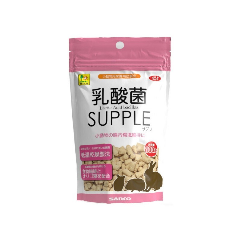 （まとめ買い）三晃商会 乳酸菌サプリ お徳用 100g ウサギ用フード [x4]