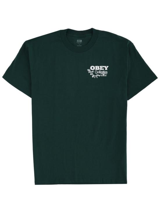 OBEY Men T-Shirts 165264205 RAINFOREST GREEN
