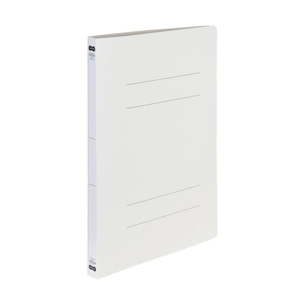 （まとめ） TANOSEE書類が出し入れしやすい丈夫なフラットファイルラクタフ A4タテ 150枚収容 背幅20mm グレー1パック（5冊） 10セット