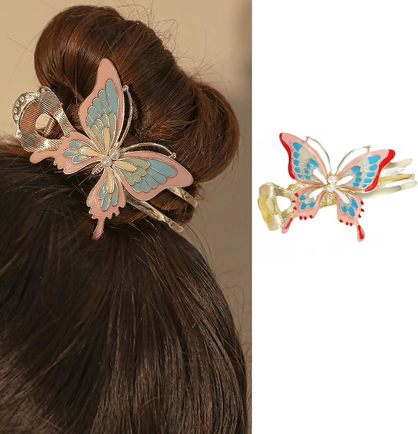 Qoo10] ヘアクリップ 蝶 ヘアアクセサリー 髪留