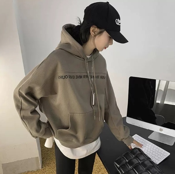 トップス パーカー スウェット 袖あり 長袖 デザイン 美ライン ニュアンス 刺繍 レイヤード ニット フード付き かわいい 大人可愛い きれいめ シンプル カジュアル 大人 上品 おしゃれ お洒落