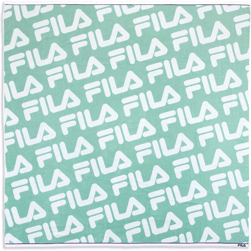 タオル美術館　FILA(フィラ)総柄 マルチケット グリーン