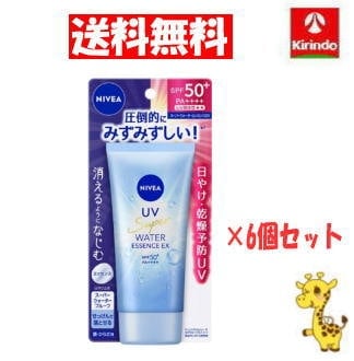 【送料無料 6個セット】花王 ニベアUV ウォーターエッセンスEX 80g×6個