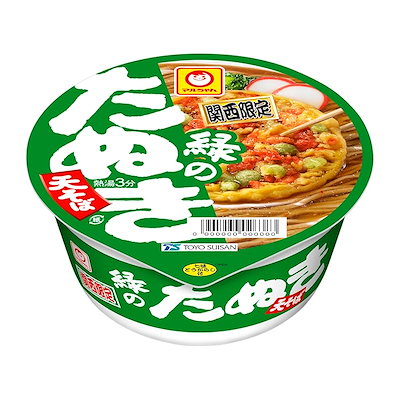 他サイト： 赤いきつね マルちゃん 緑のたぬき天そば 関西 ( 101g×12個 ) 関西限定 カップ麺 関西風つゆ / ねぎ入り カップそば 小エビ天 かまぼこ) 箱買い 東洋水産の商品画像