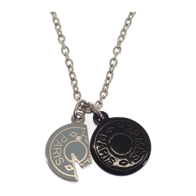 カルーゼル H077325 ネックレス メタル バッファローホーン ブラック レディース【SAランク】