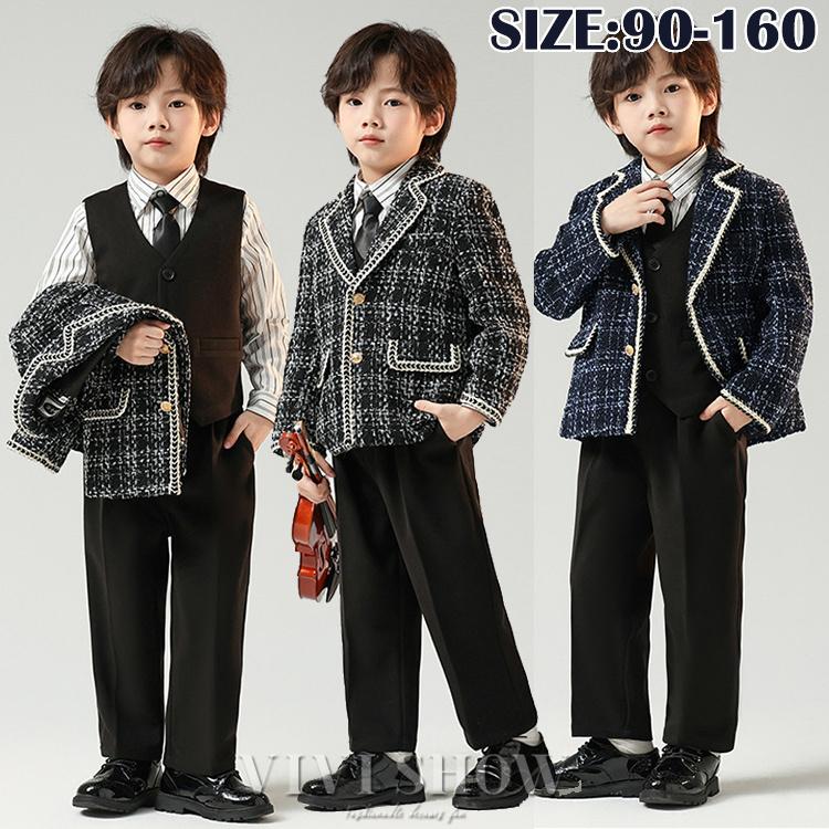 【SNS大人気】 45点セット男の子 子供服 入学式 卒業式 小学校 タキシード キッズ 結婚式 発表会 卒園式 七五三 ジュニア 紳士服 誕