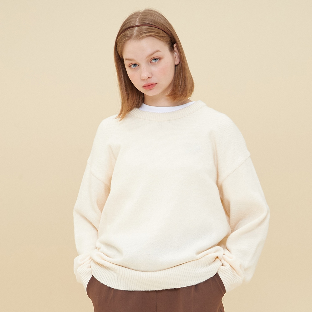 メランジラウンドネックセーター(6colors) 5,564円