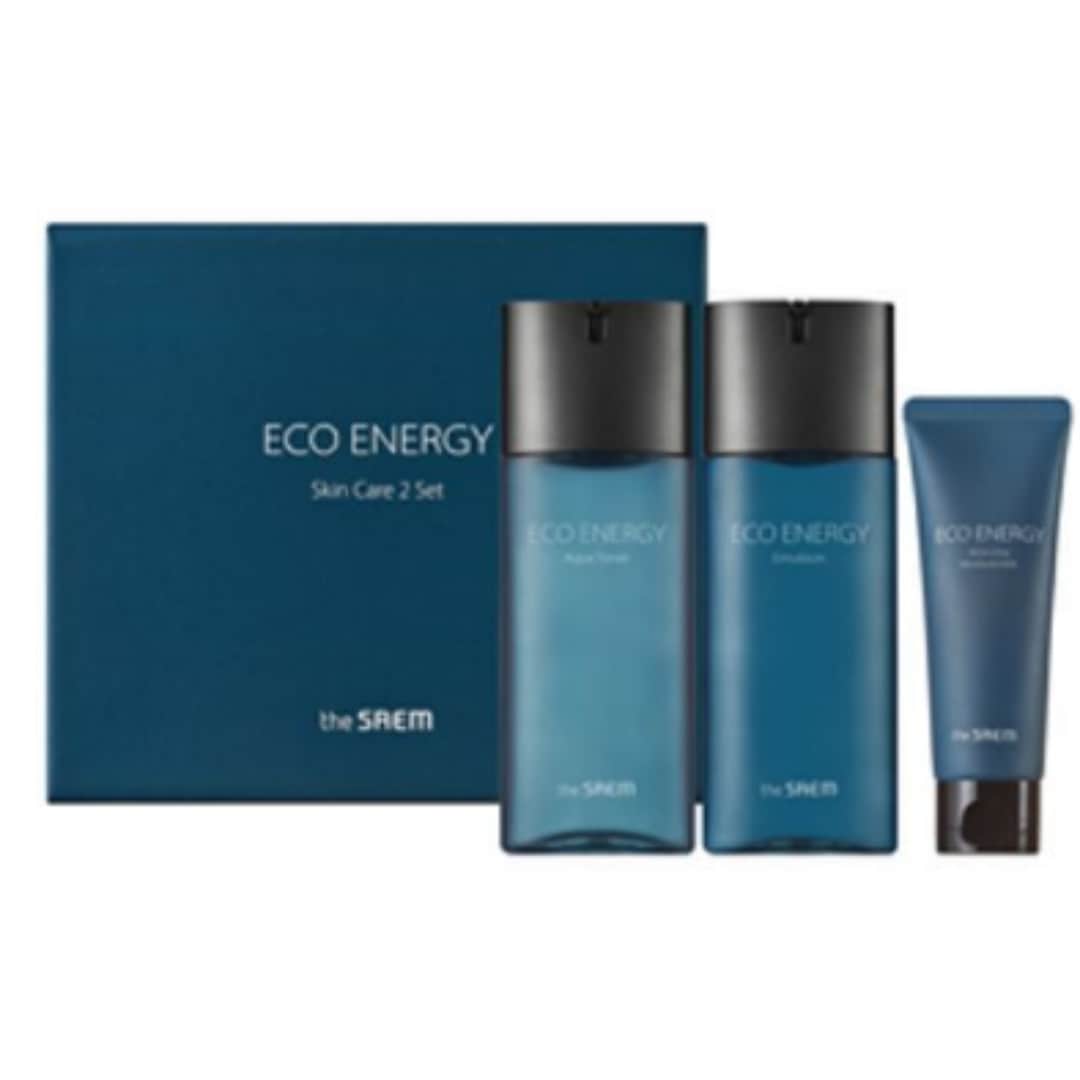 【メンズスキンケア 韓国コスメ】 エコエナジースキンケア2点セット (ピーリングジェル/オールインワンモイスチャーミルク贈呈)