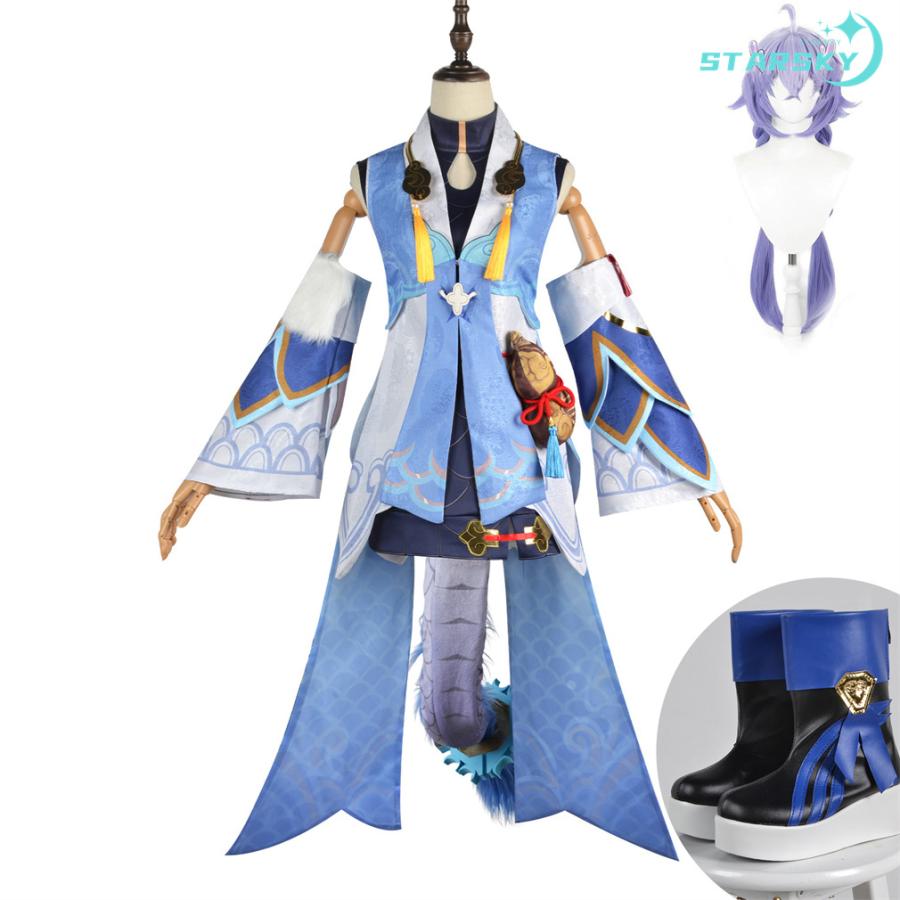 崩壊：スターレイル 白露　風　コスプレ衣装　コスチューム　キャラクター服　イベント　ハロウィン