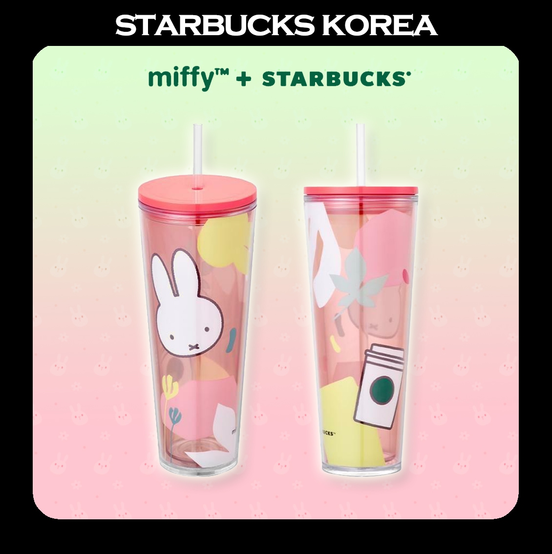 [STARBUCKSxMiffy] 25 PL Forever Miffy ColdCup 710ml 4,536円