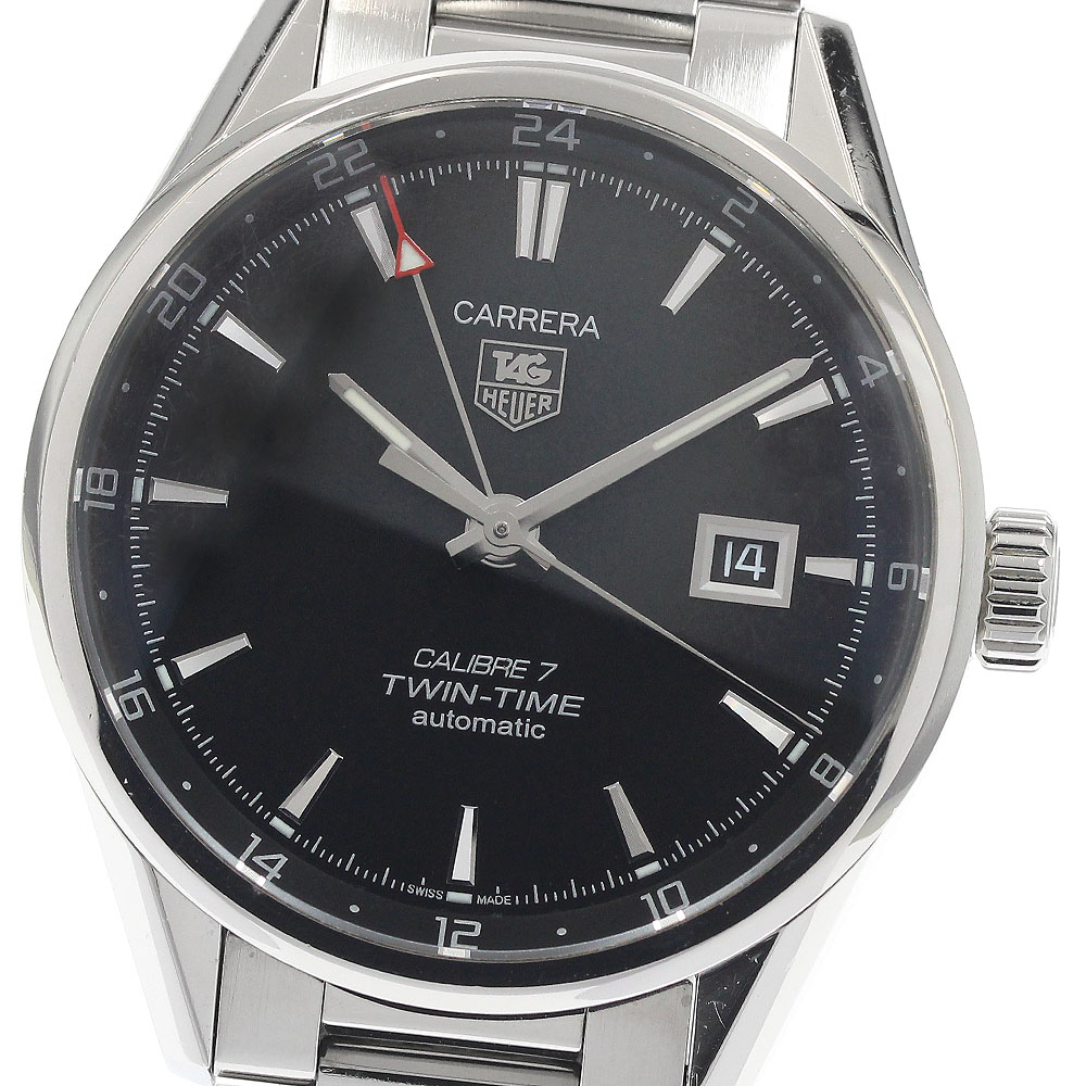 タグホイヤー TAG HEUER WAR2010-0 カレラ キャリバー7 ツインタイム 自動巻き メンズ _939455【中古】