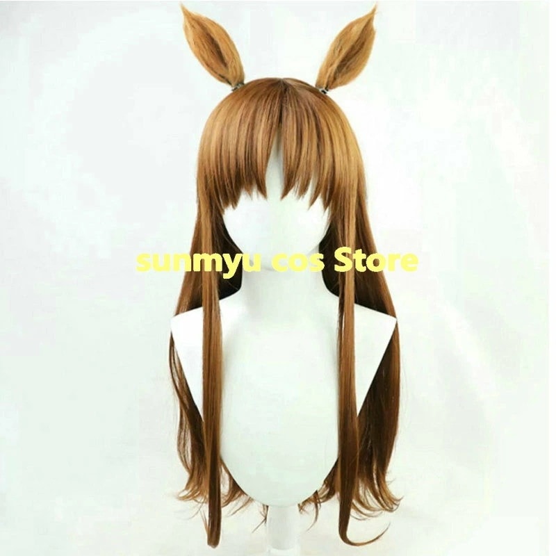 ウマ娘プリティーダービー グラスワンダー コスプレウィッグ 耳　頭道具　尻尾