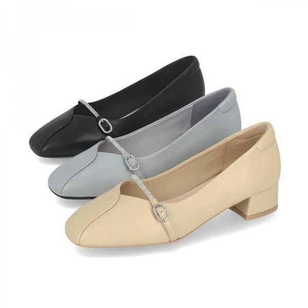 HC06 ベーシックな婦人靴 くるぶしにキュービック装飾 LCWD29U51319 (45729132)