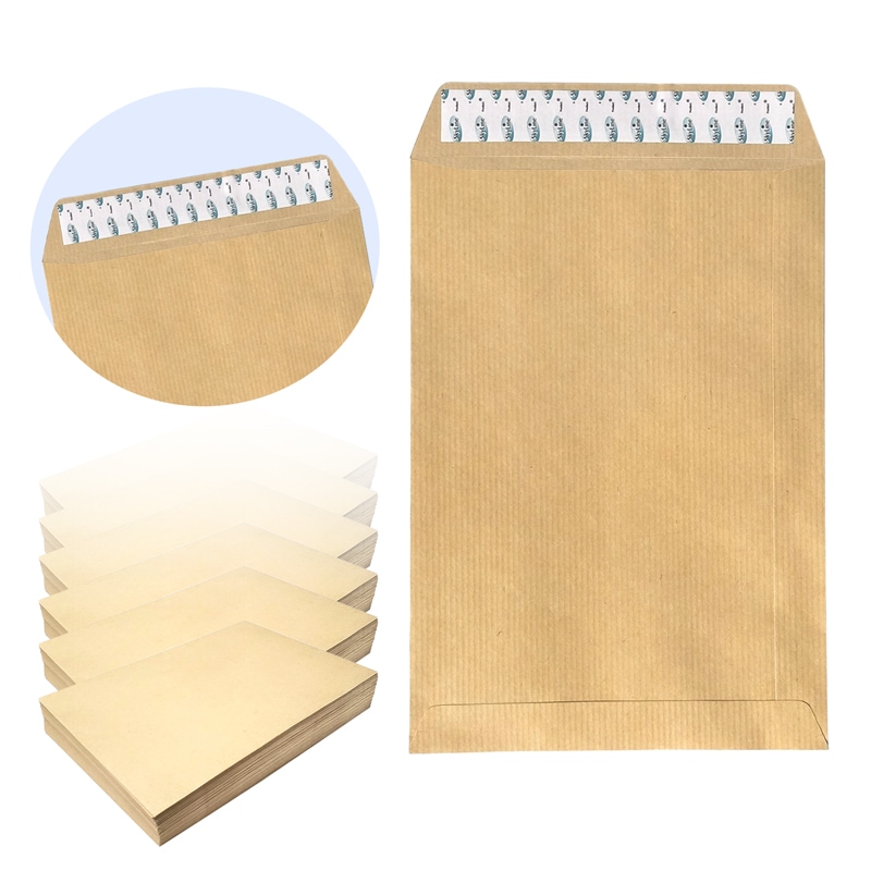 角6 封筒 テープ付 クラフト 2000枚 角形6号 17 A5 厚め 100g ワンタッチ