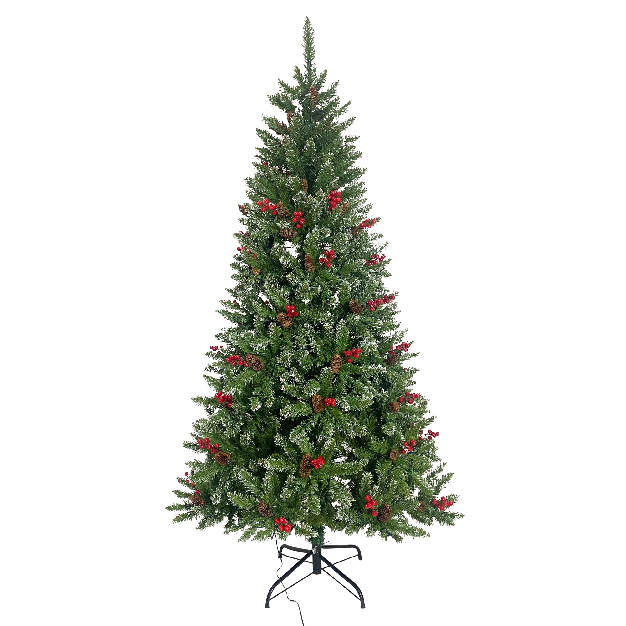 【新品】【季節人気商品】クリスマスツリー 180cm スチール脚 ピカピカライト付き 組み立て簡単 クリスマス
