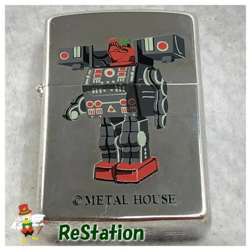 【未使用品】ZIPPO ROBOTシリーズ 01 METAL HOUSE　メタルハウスディノロボット外缶擦れありメール便でお送りします【代引き不可】