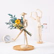 パペットブーケセット フレキシブルな人形の関節 ドライフラワーア飾り 可愛い 家庭/会社装飾品 擬似花 装饰物 プレゼント