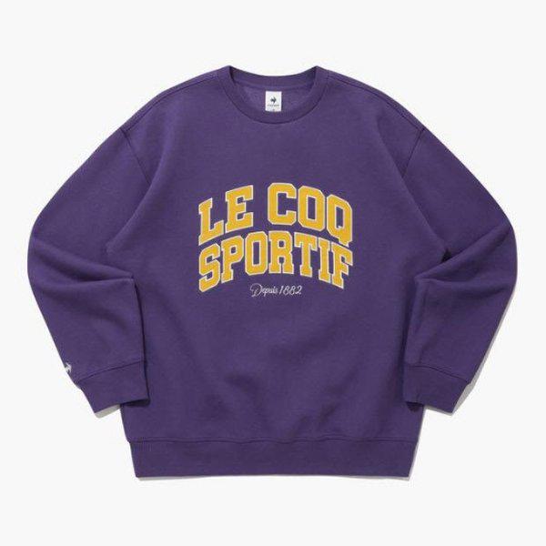 長袖Tシャツ NQJ QP423TFSO3-PUP 裏起毛スウェットシャツ / PURPLE