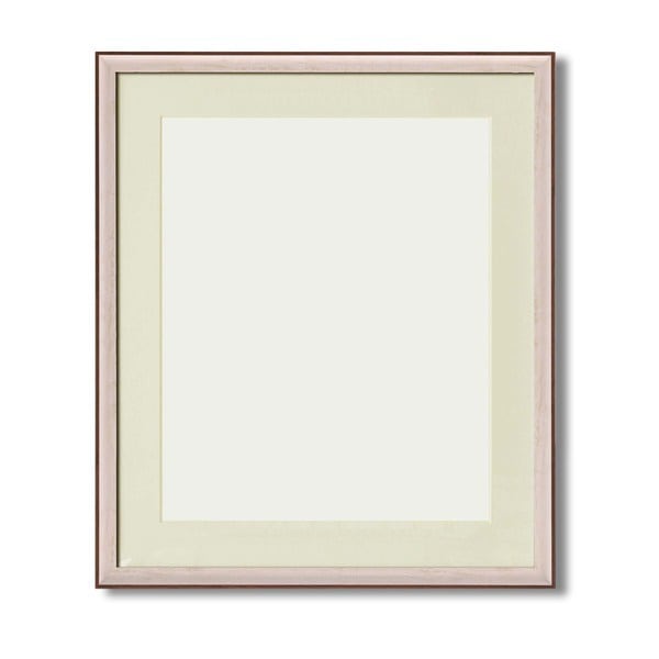 軽量水彩額縁/フレーム F10号/ホワイト 壁掛けひも/UV(紫外線)カットアクリル/マット付き 化粧箱入り 8155