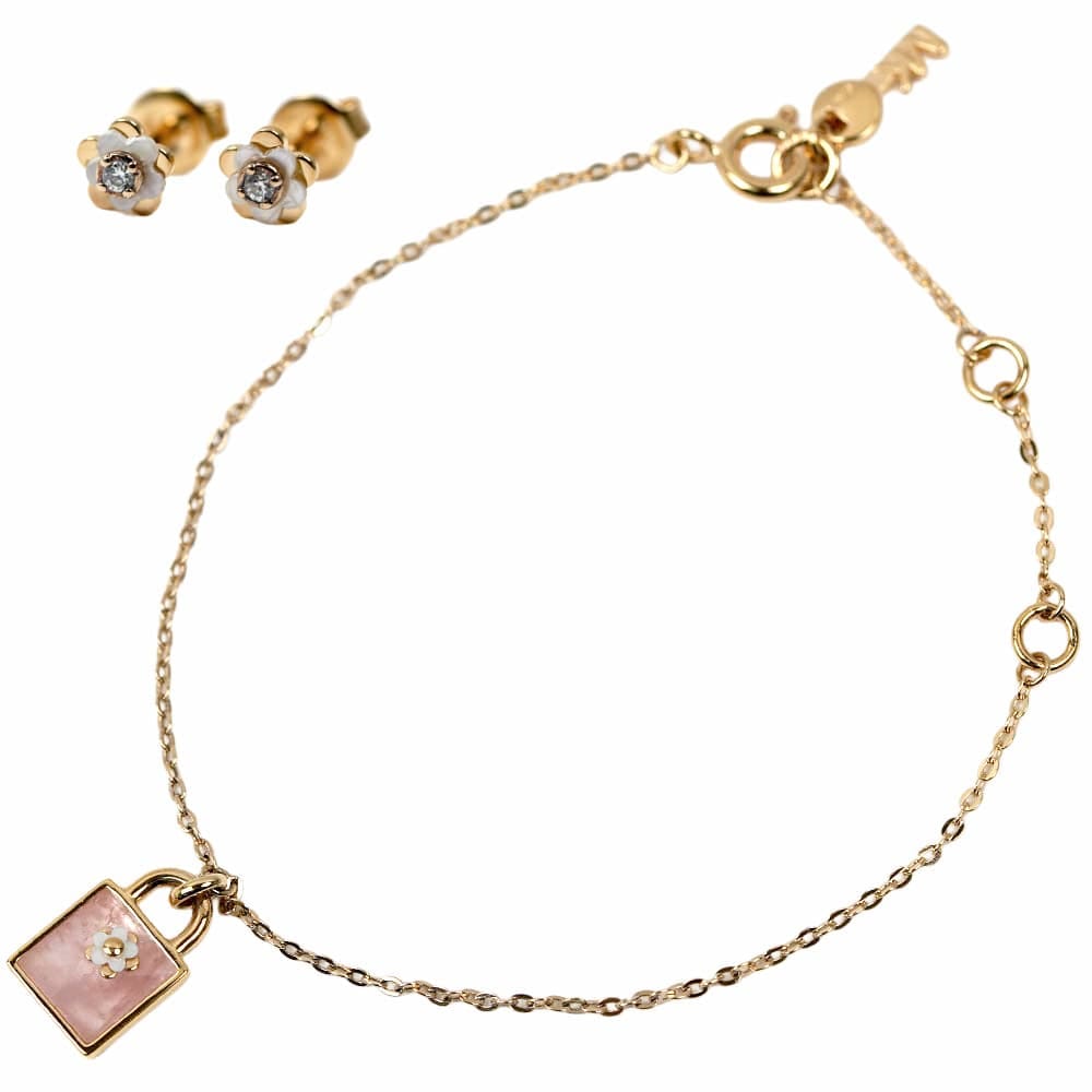 マイケルコース ブレスレット ピアス セット ローズゴールド ピンク シルバー925 MICHAEL KORS MKC1194AB791
