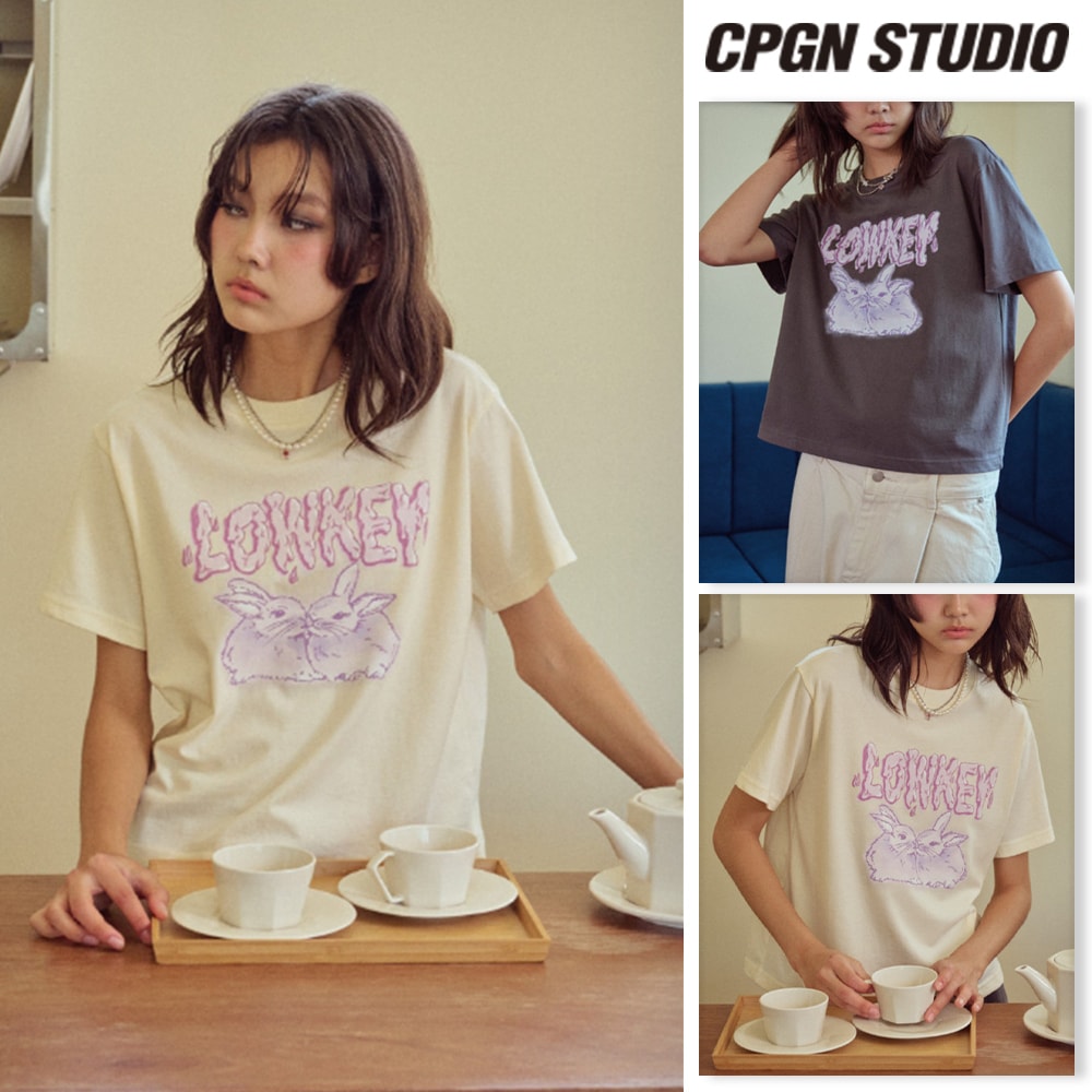 【CPGN STUDIO】 DTP LONKEY CROP Short Sleeve Tee